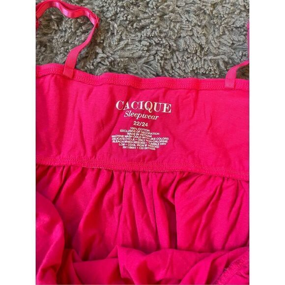 Cacique sleepwear womens‎ camisole pink and black size 22/24 - Picture 5 of 5